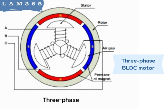 Three-phase BLDC motor